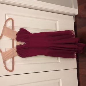U.S. Icewear Burgundy Dance Dress